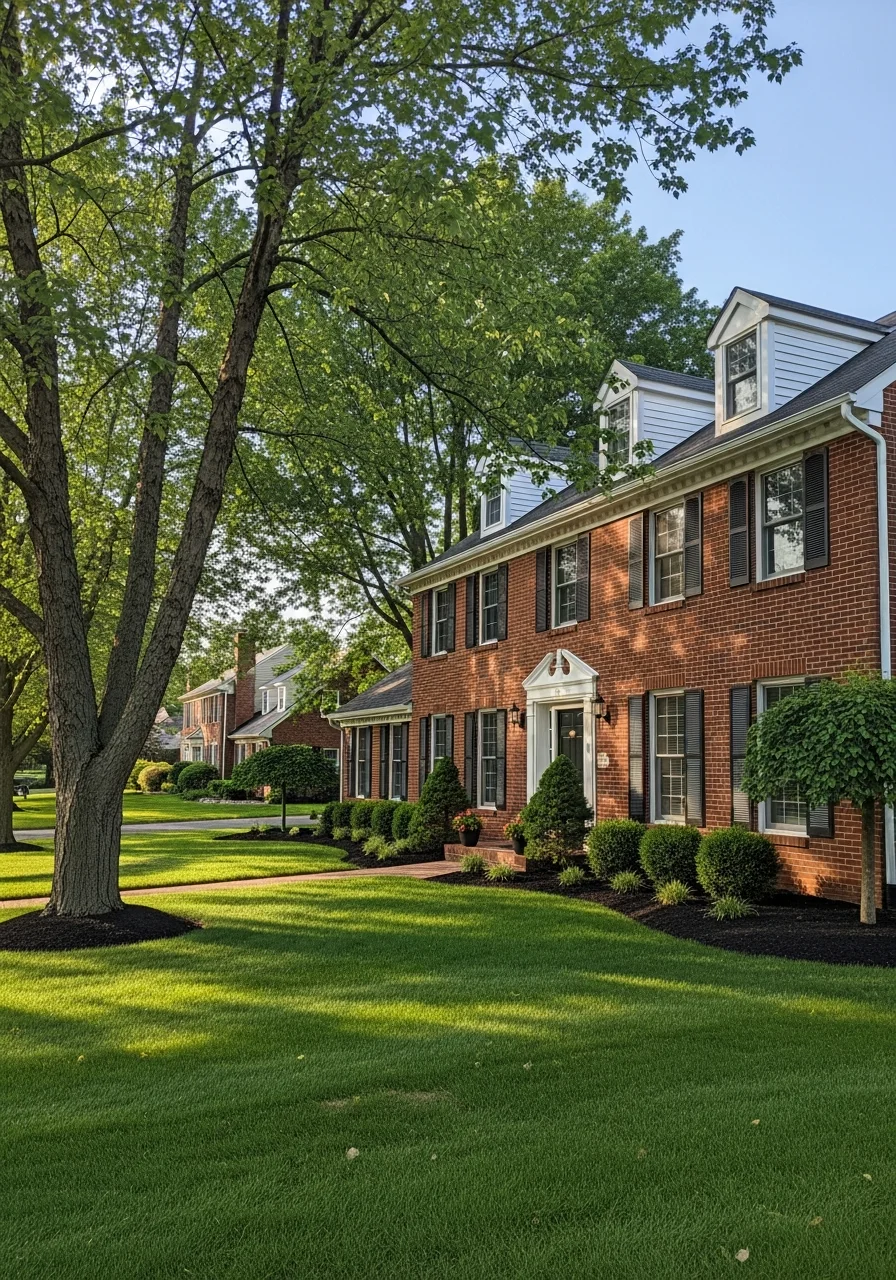 Troy residential property with professional service team working on exterior improvements.